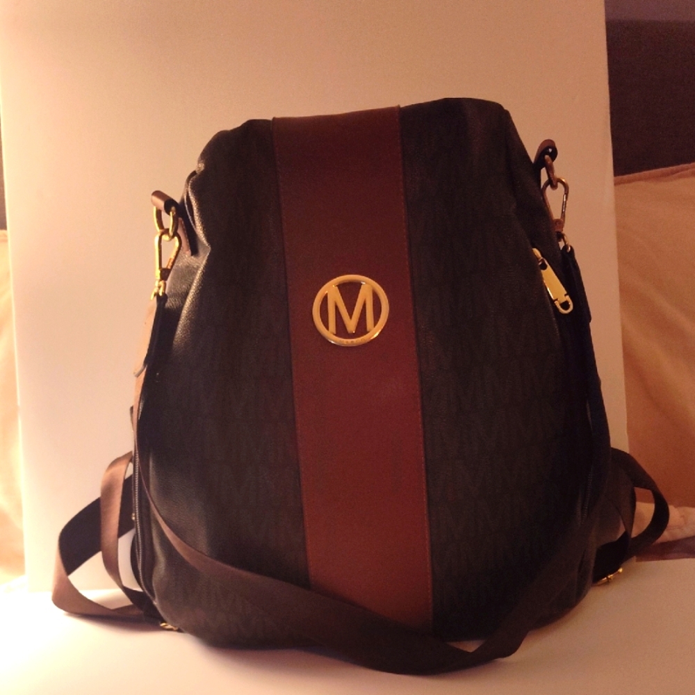 Marco Brown and Black Backpack